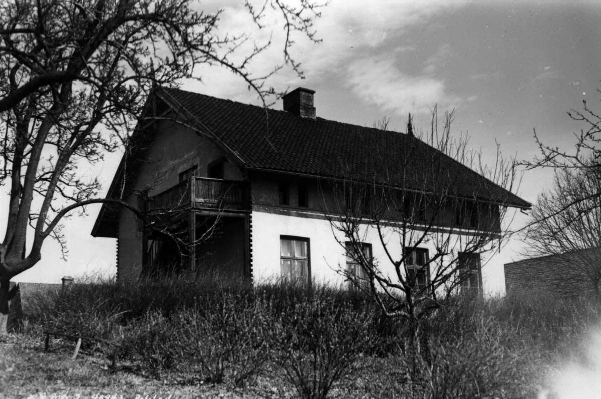 Refstad gård, Oslo, Østre Aker. Våningshuset sett fra hagen. -Norsk ...