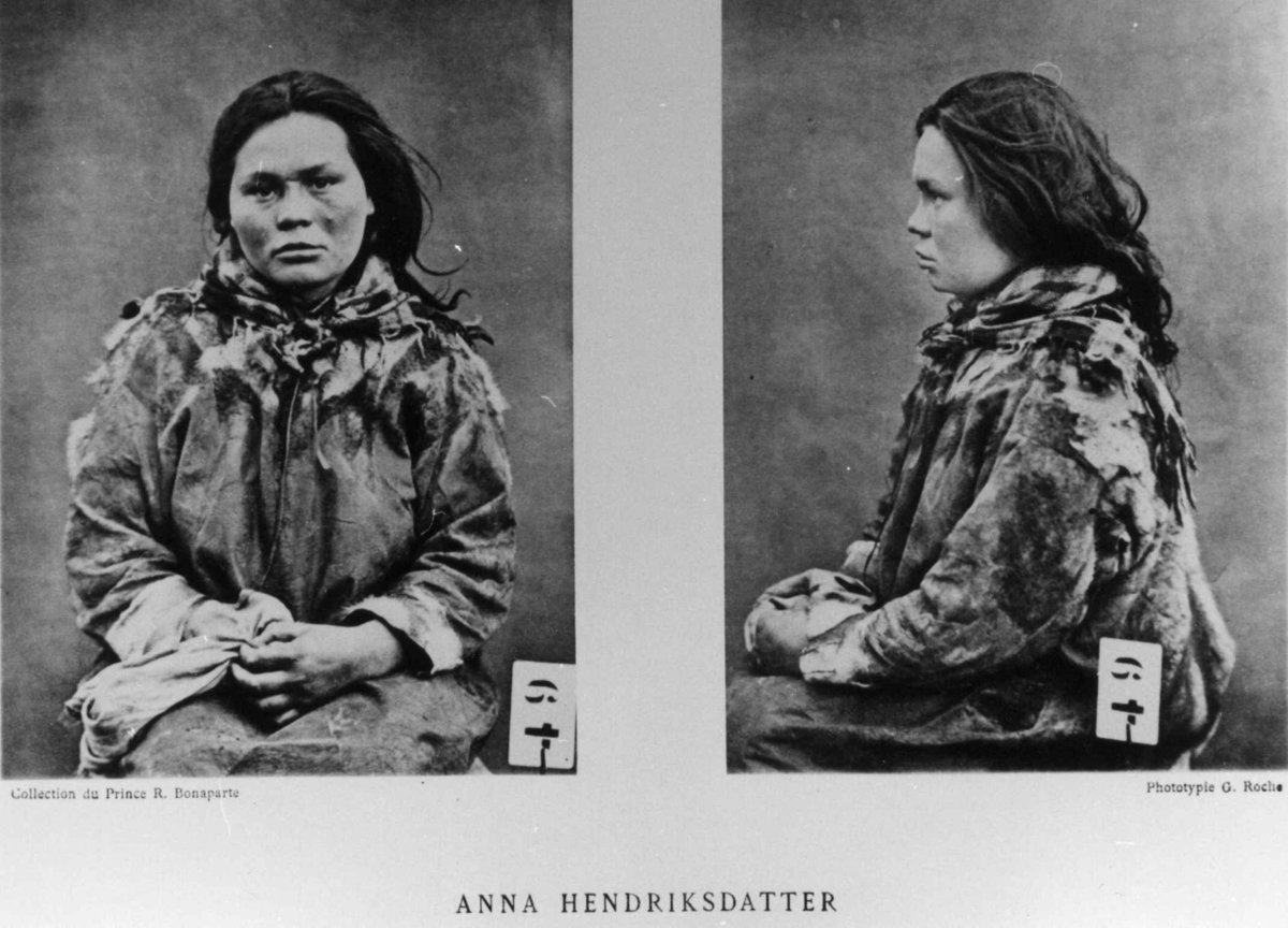 Roland Bonaparte sin samling. 
Portrett av Anna Hendriksdatter. Inngår i Bonapartes sameportretter som nr. 49.
Bonaparte