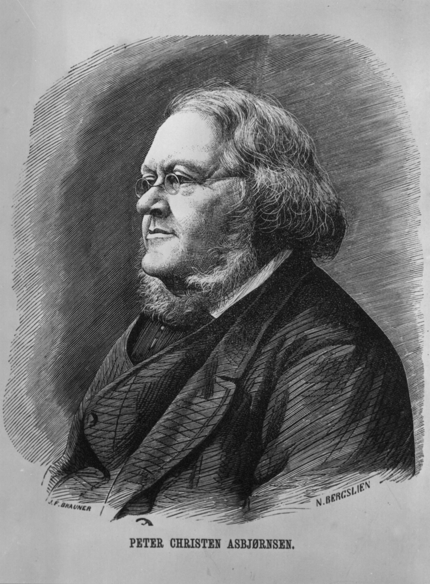 Asbjørnsen, Peter Christen (1812-1885), portrett.