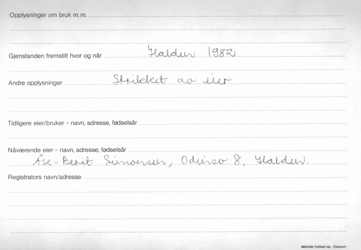 Kjole, 2 delt m/vest, Skjort. Belte. Strikka.