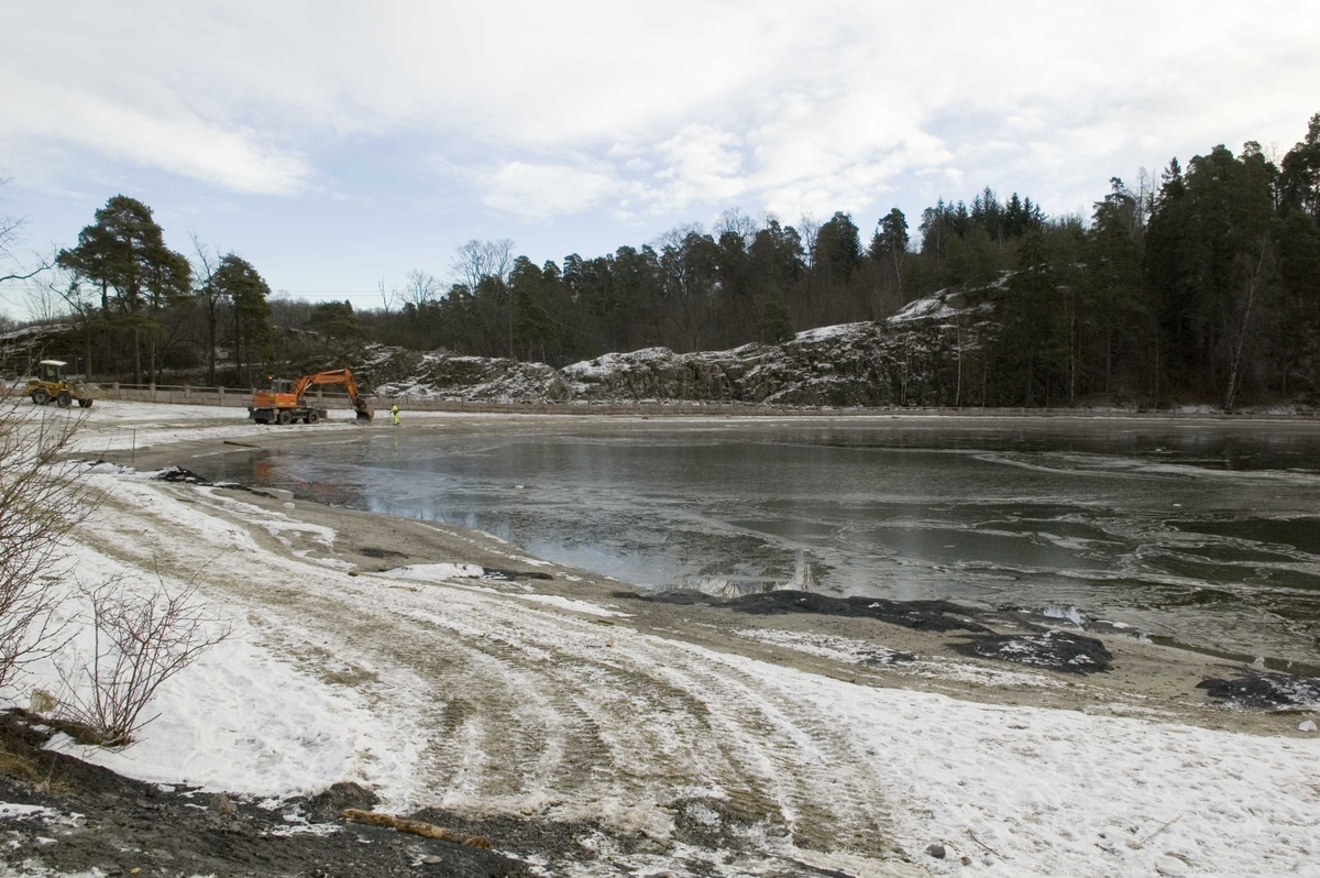 Bygdøy Sjøbad, restaurering/tilbakeføring av området, vinter 2008.