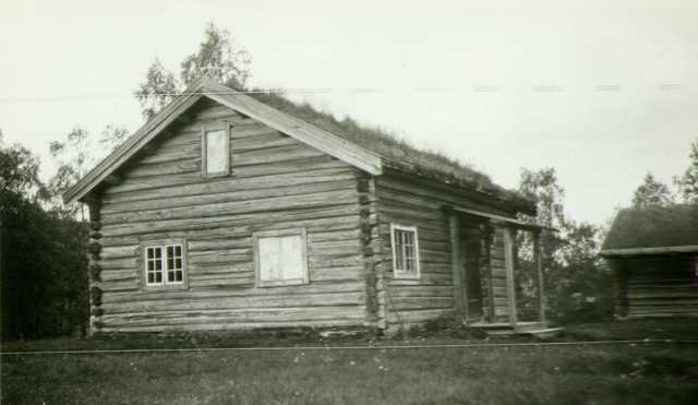 Buflo-stuen, Trysil Bygdetun, Trysil. Hedmark. Fotografert 1935.