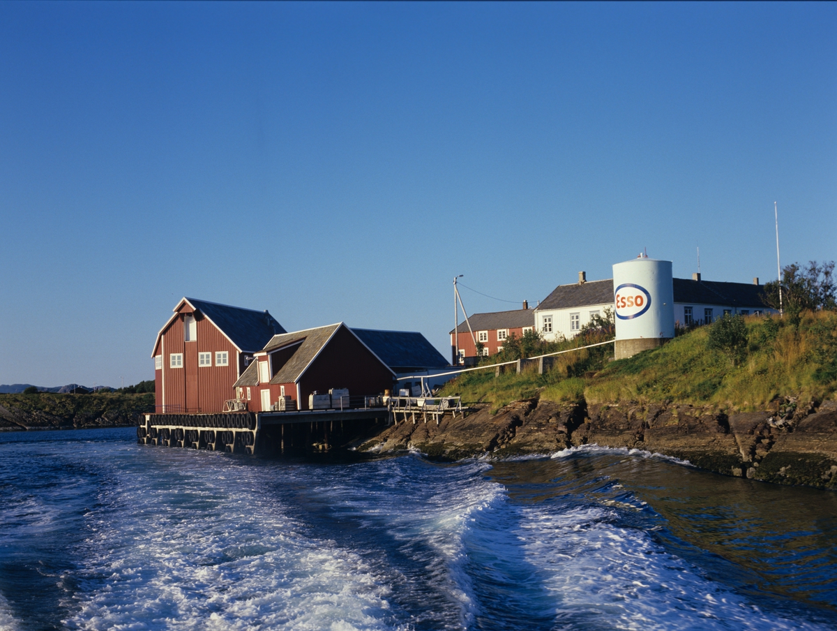 Handelsstedet Selsøyvik i Nordland. Illustrasjonsbilde fra Nye Bonytt 1989.