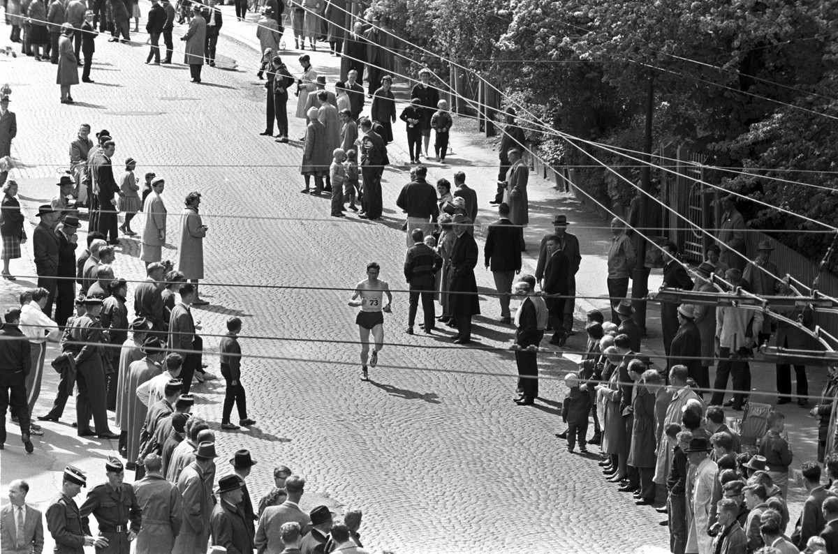Serie.Sport.Holmenkollstafetten.
Fotografert 1961.
