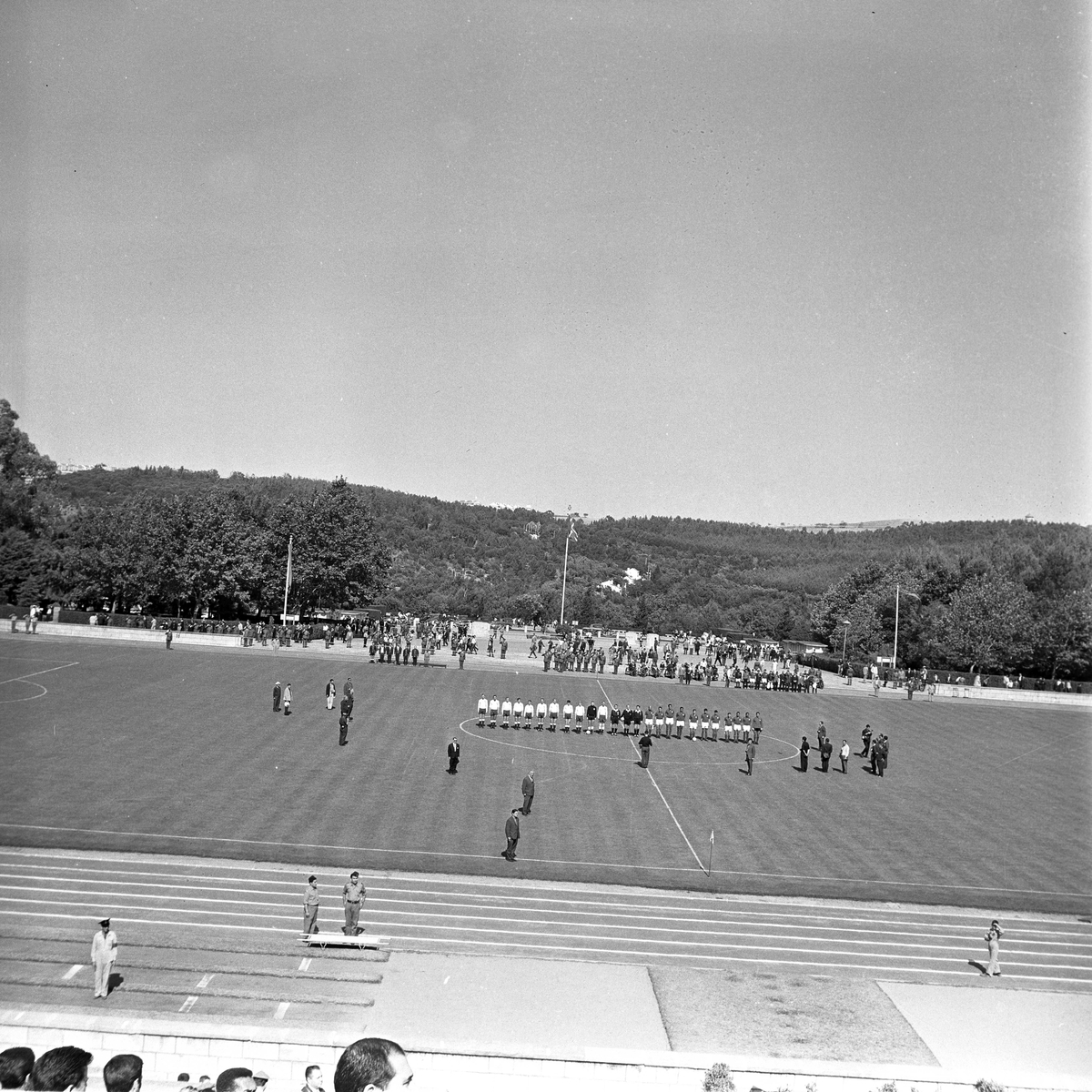 Serie.Sport. Fotballkamp Finland - Norge.
Fotografert 1967.
