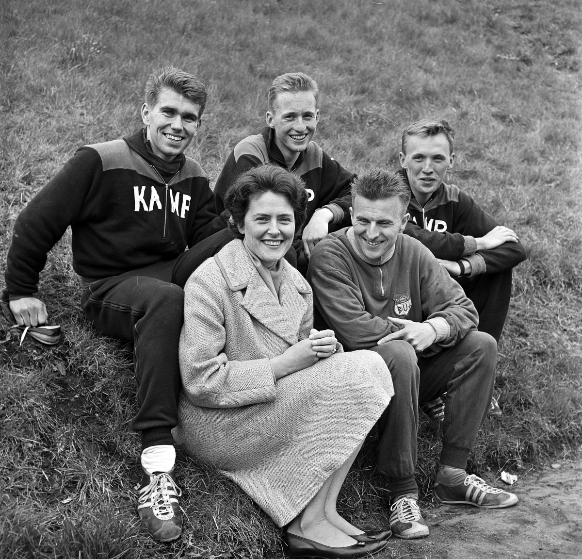 Serie. Sport. Fra Holmenkollstafetten.
Fotografert 1962. 
