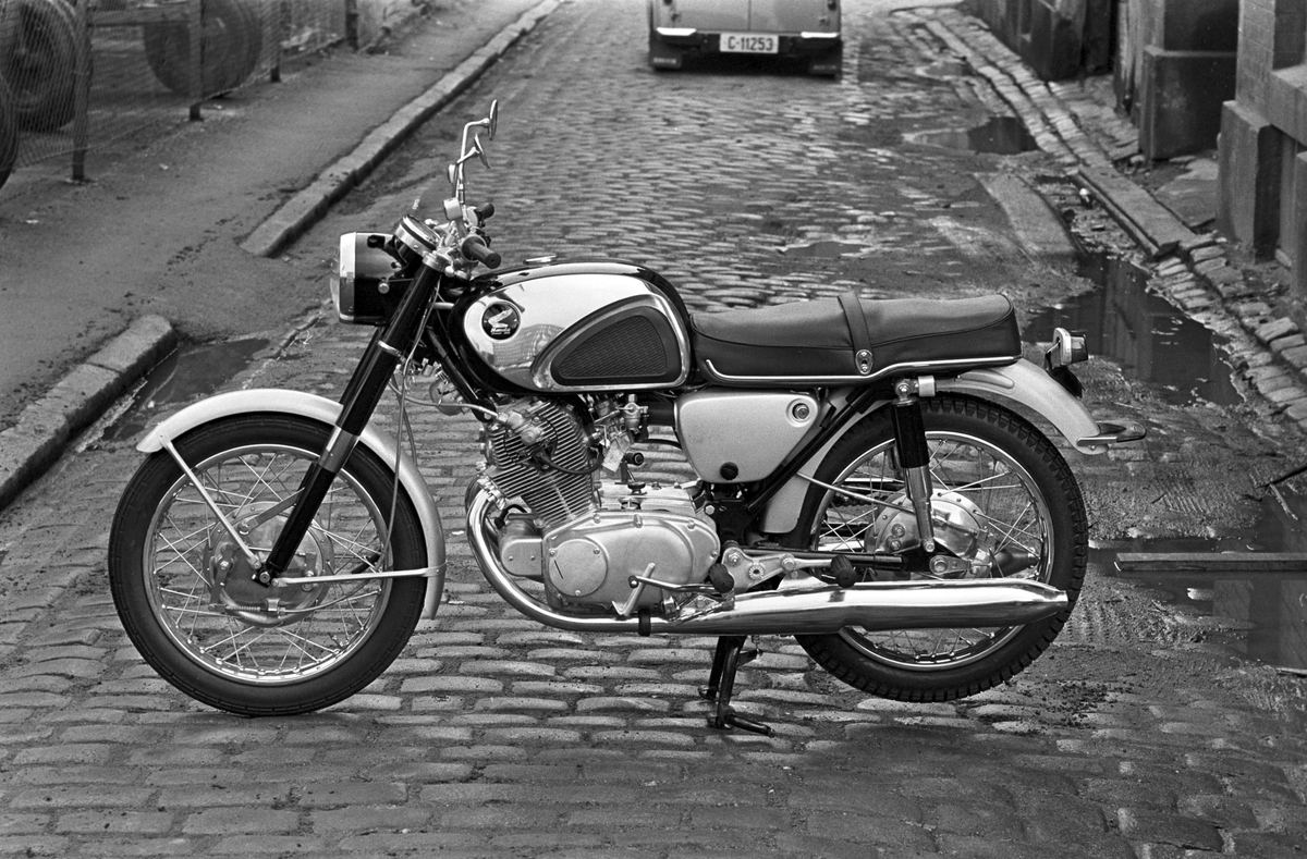 Serie. Honda motorsykkel. Fotografert oktober 1962.