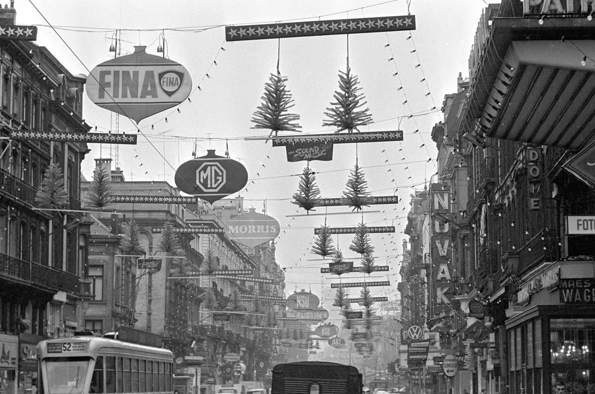 Serie. Julegate i Brüssel, Belgia.
Fotografert 1965.


