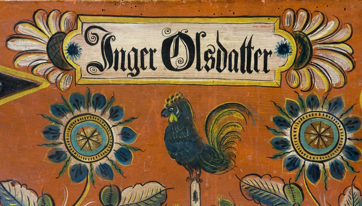 Kiste malt av Annanias Tveit.