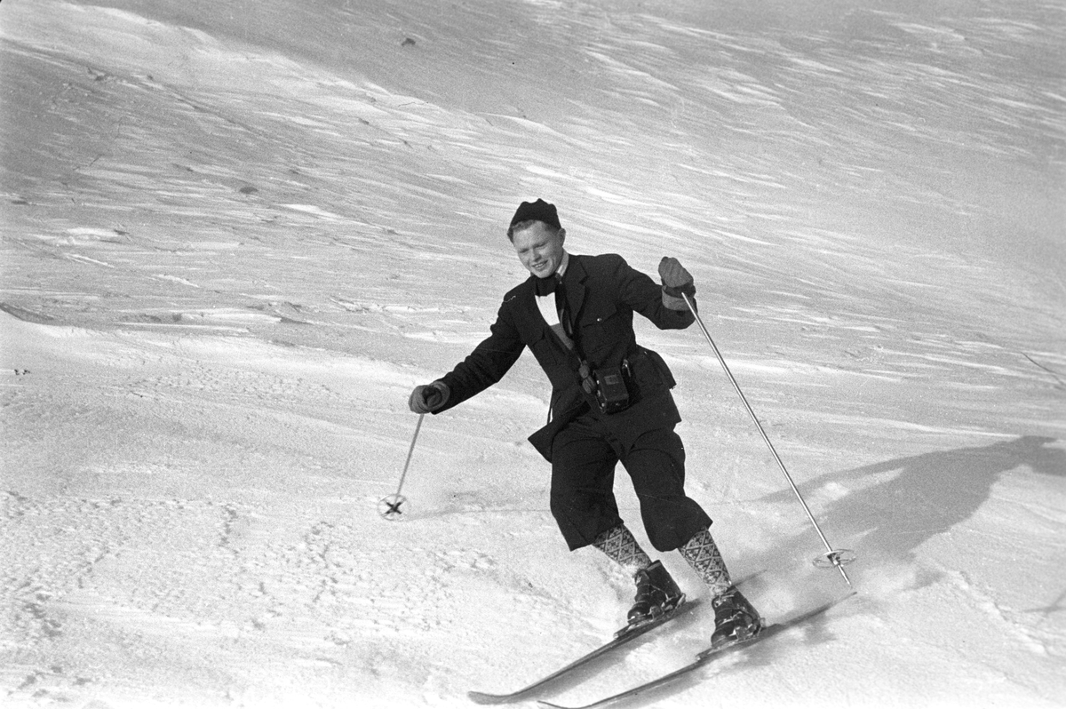 Holmenkollrennene på Voss 1952. Fotograf Dagbladet