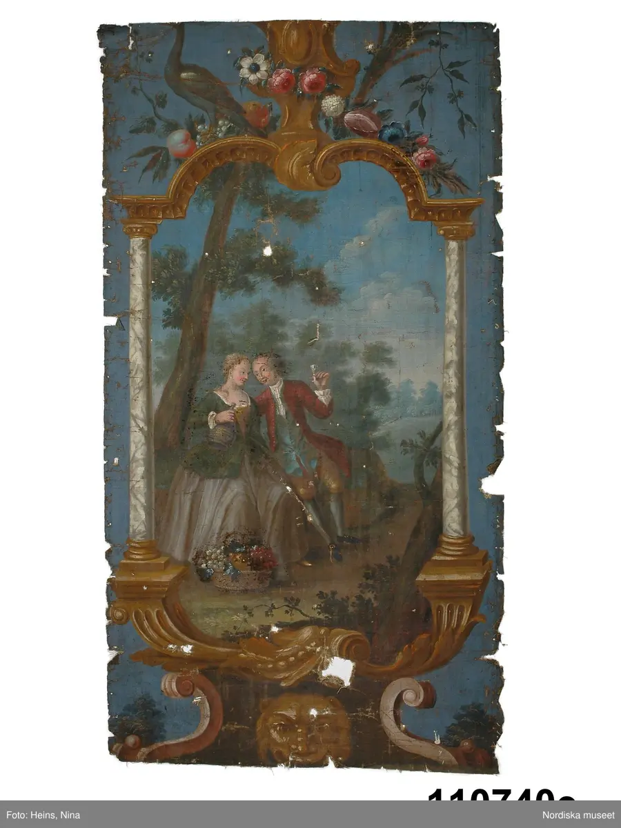 Människa, man, kvinna.
Djur, fågel, papegoja.
Växt, blomma, narciss, pion, tulpan, syren, blomsterkorg.
Frukt, vindruva, plommon, äpple.
Kärl, krus, glas, spetsglas.