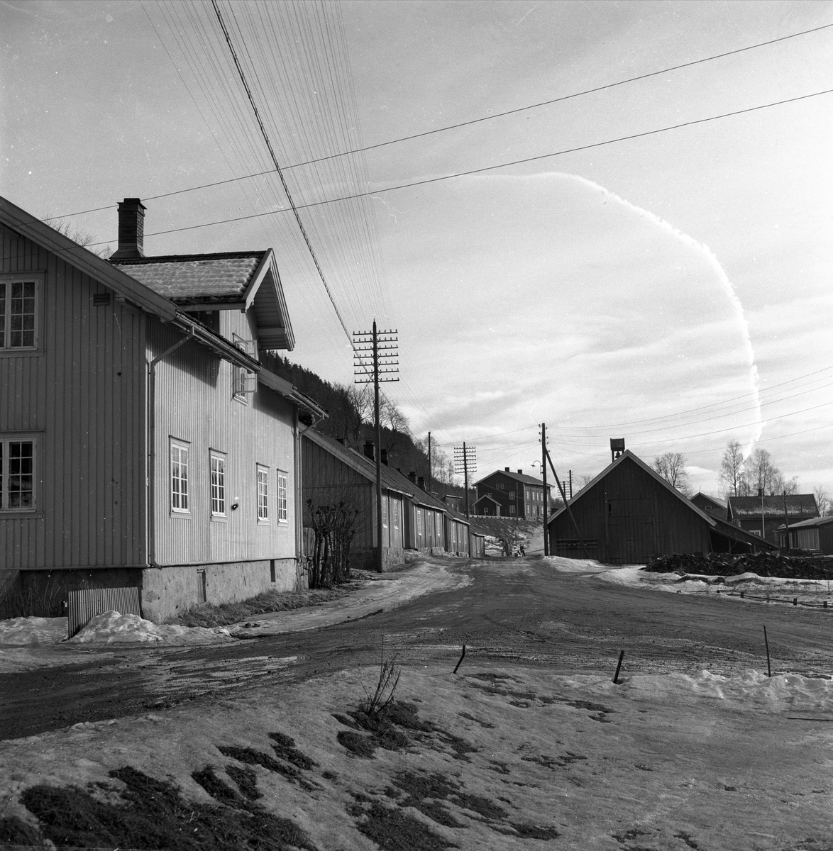 Bærum Verk, bygninger,  jernstøperiet, Bærum,  09.04.1955