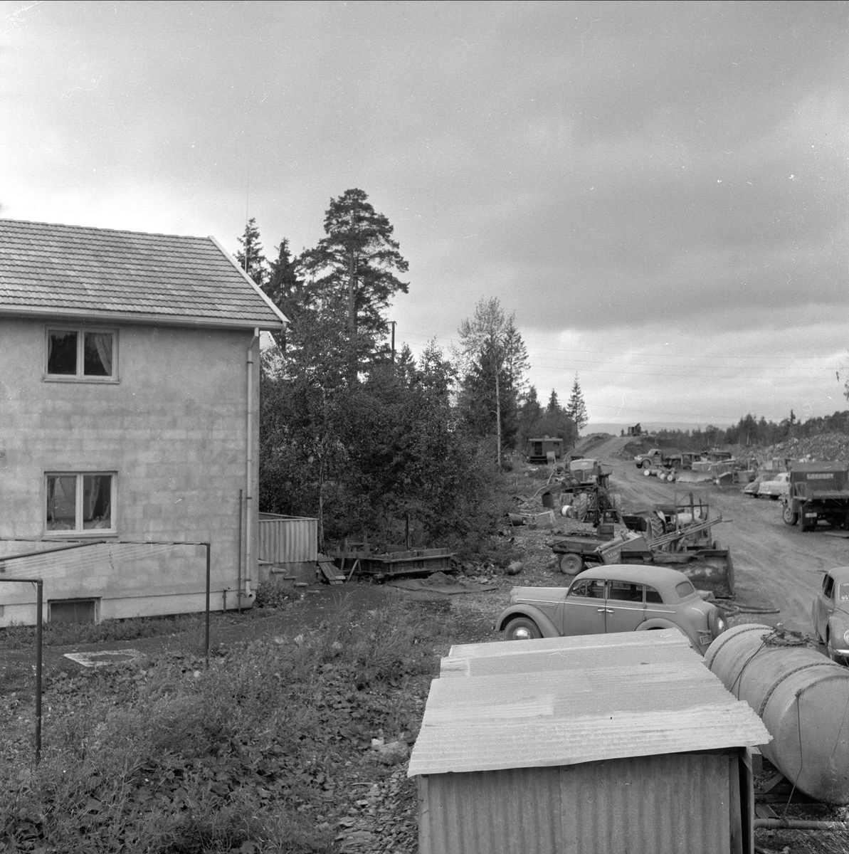 Fornebulandet, Bærum, Akershus, 15.09.1957. Bolig.