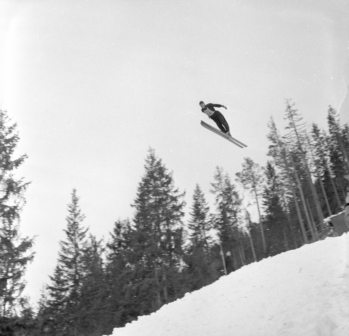 Modum, Vikersund, 10.03.1952, hopprenn i Vikersundbakken.