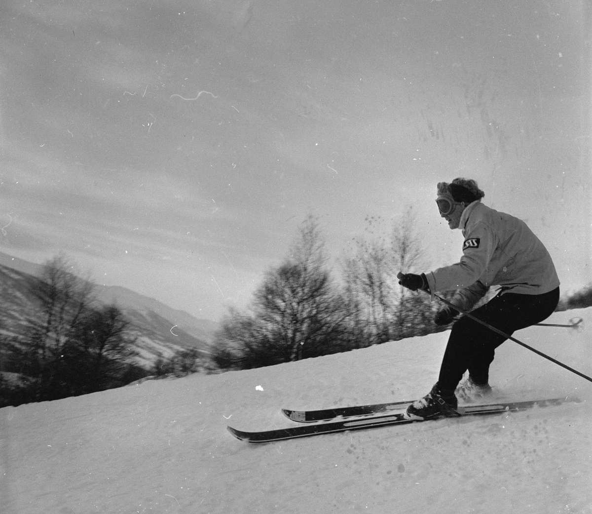 Oppdal, desember 1955, fra opptrening til Vinter-Olympiaden 1956.