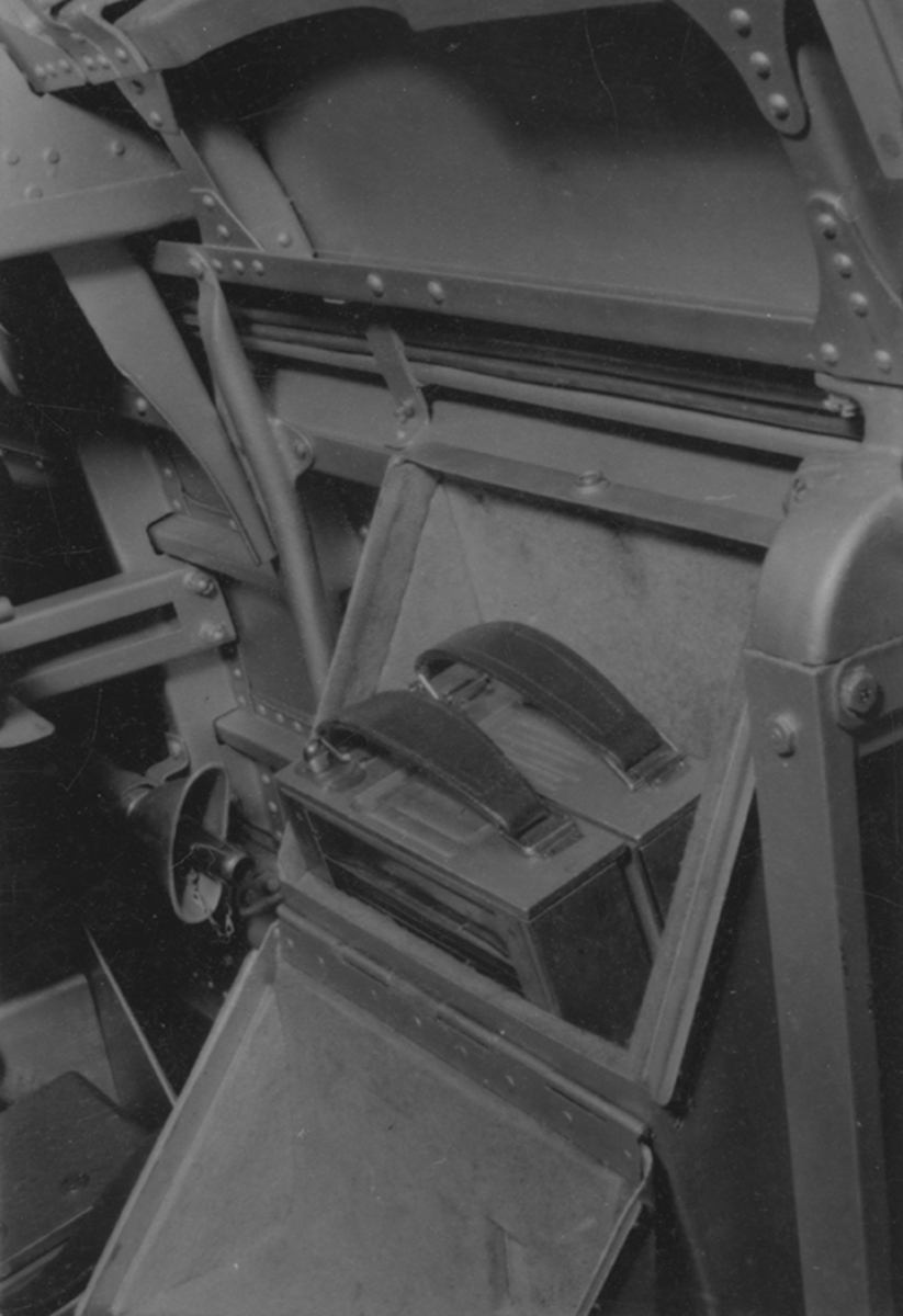 Kameramaterielens placering i flygplan S 12, Heinkel He 114A