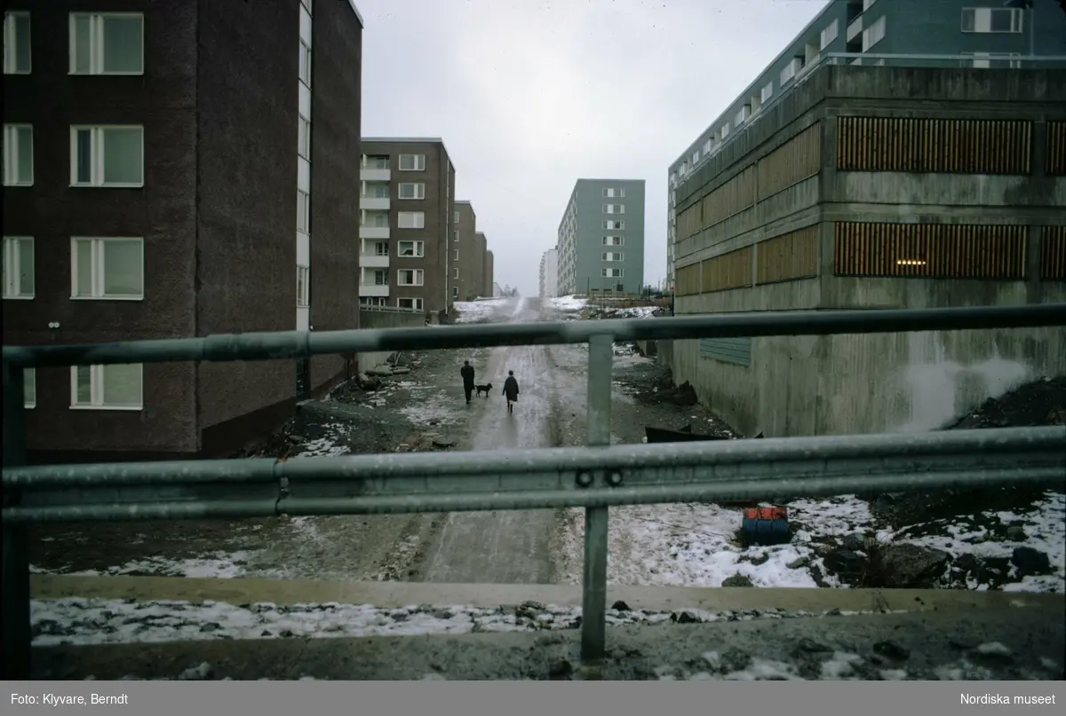 Utsikt över bostadsområde i Rinkeby, Stockholm.