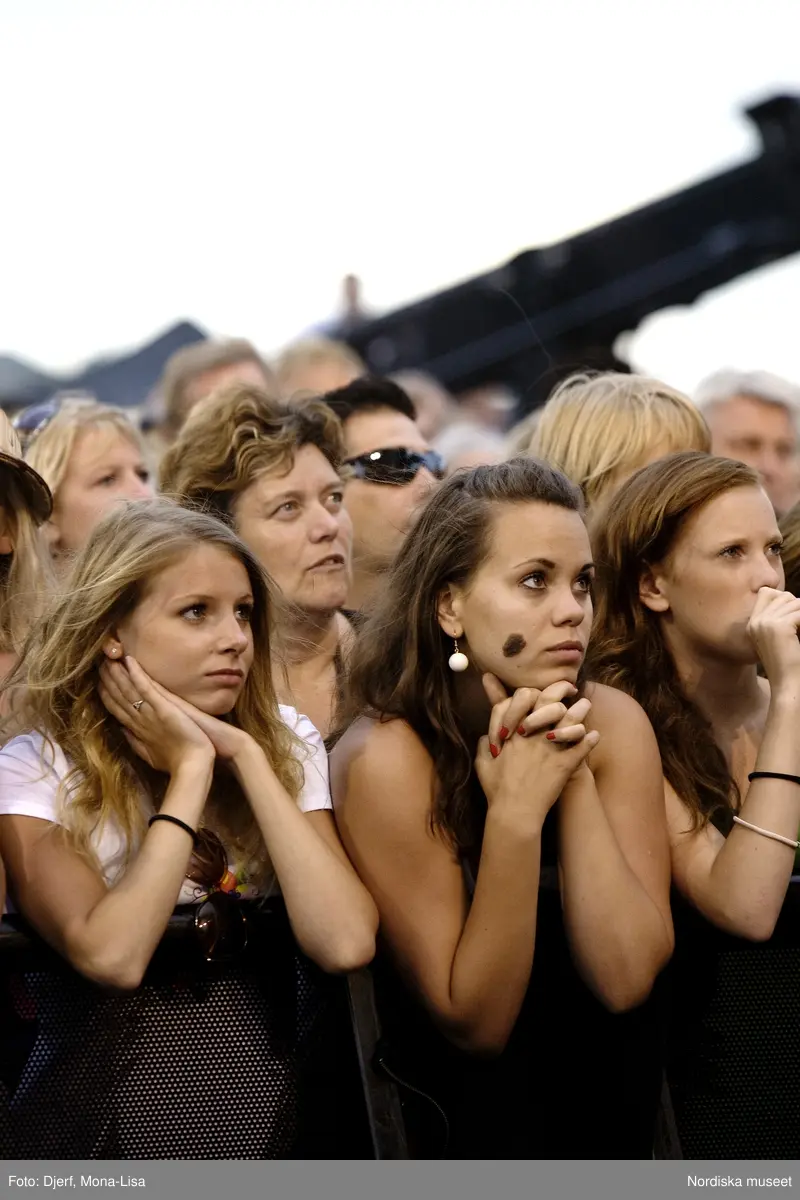 Allsång på Skansen 15 juli 2008. Publik.