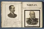 Årskrönikor i kalendern Nornan, utgiven av firma Z. Haeggström år 1888. Uppslaget sidorna 80, 81.
Bilder på Hans Hugo von Schwerin och Kejsar Wilhelm samt text av Allan Holmström.
