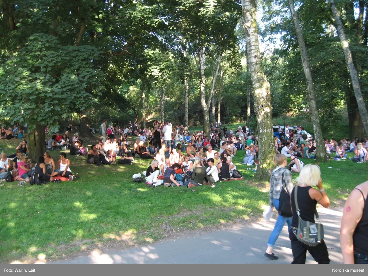 EuroPride 2008 - 25 juli till 3 augusti i Stockholm. Festival för homosexuella, bisexuella och transpersoner. Invigningen av Pride Park i Tantolunden.
