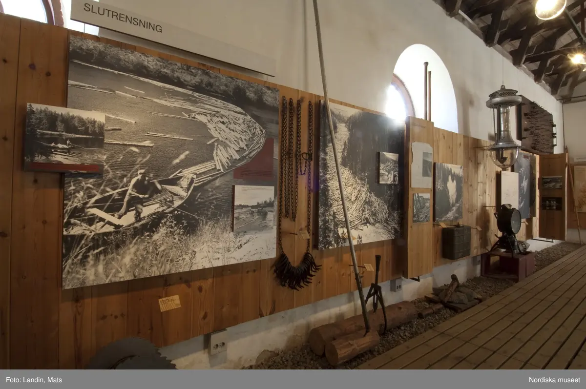 Dalälvarnas flottningsmuseum i Gysinge. Museiutställning.