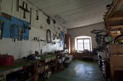 Dalälvarnas flottningsmuseum i Gysinge. Förrådsbyggnad.