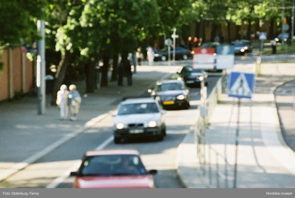 Firandet av den svenska nationaldagen den 6 juni 2004. Kortege med den kungliga familjen i hästdragna vagnar till Skansen. Kungliga Livgardets Dragonbataljon.