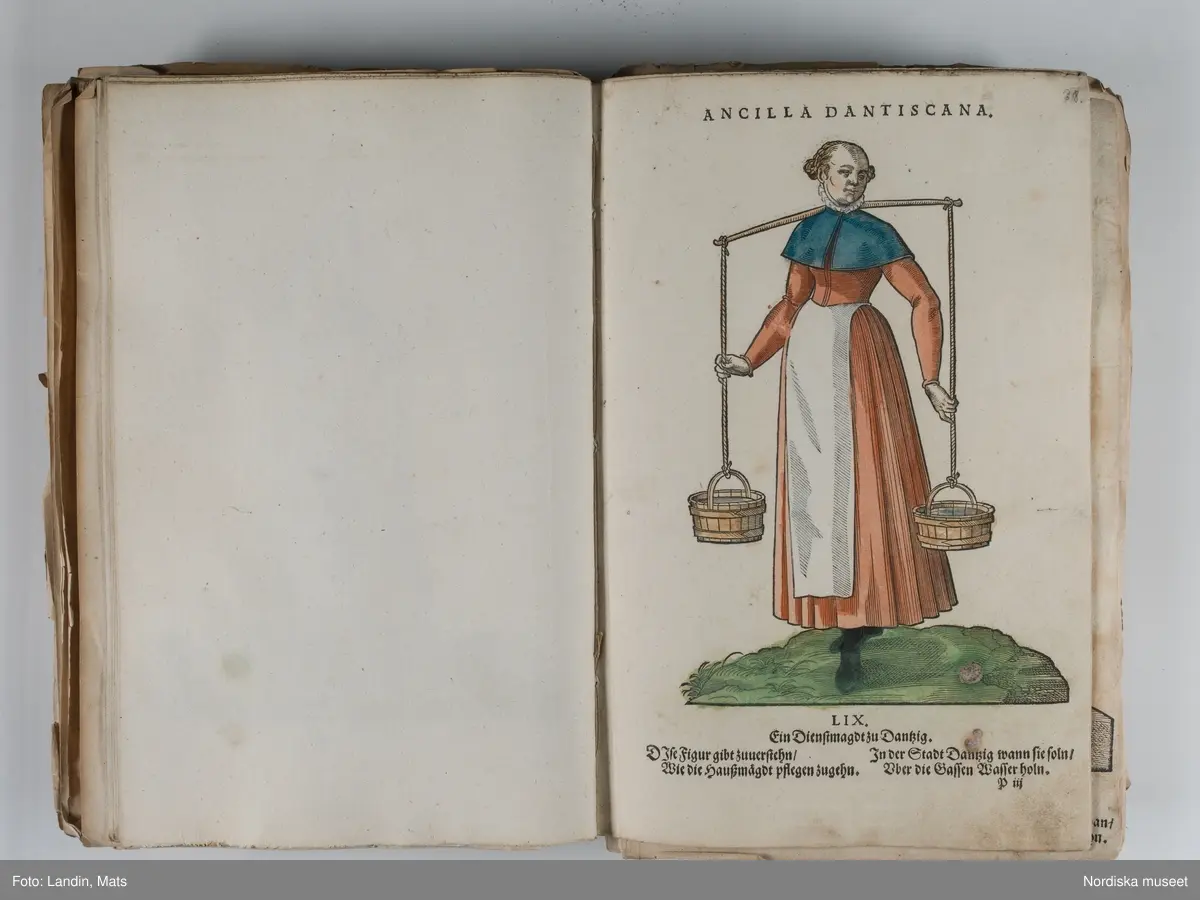 Bilder av och ur boken Trachtenbuch av Hans Weigel, tryckt 1577 i Nürnberg. Original i Nordiska museets bibliotek.

Habitvs Præcipvorvm Popvlorvm, Tam Virorvm Qvam fœminarum Singulari arte depicti.
Dräkt, dräktskick bilder från Europa, Afrika, Orienten och nya Amerika.