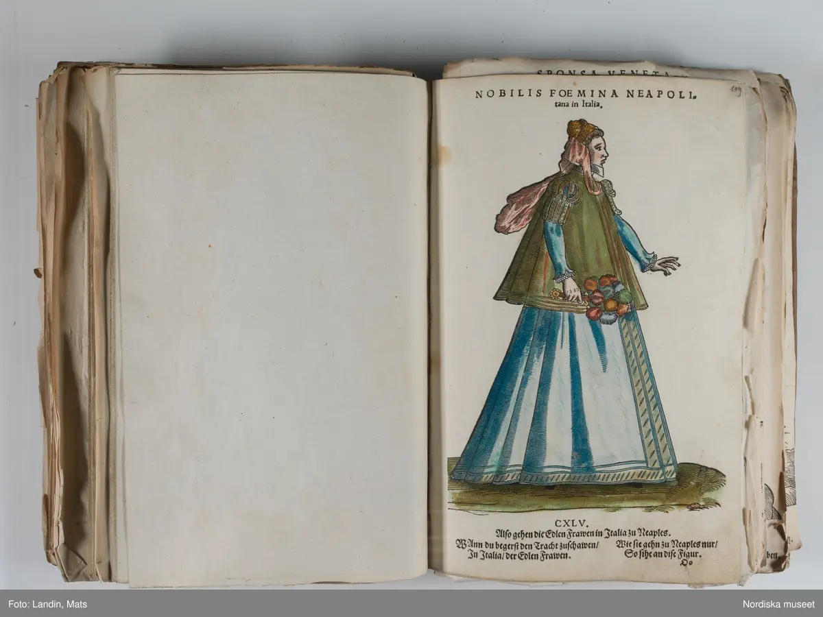 Bilder av och ur boken Trachtenbuch av Hans Weigel, tryckt 1577 i Nürnberg. Original i Nordiska museets bibliotek.

Habitvs Præcipvorvm Popvlorvm, Tam Virorvm Qvam fœminarum Singulari arte depicti.
Dräkt, dräktskick bilder från Europa, Afrika, Orienten och nya Amerika.