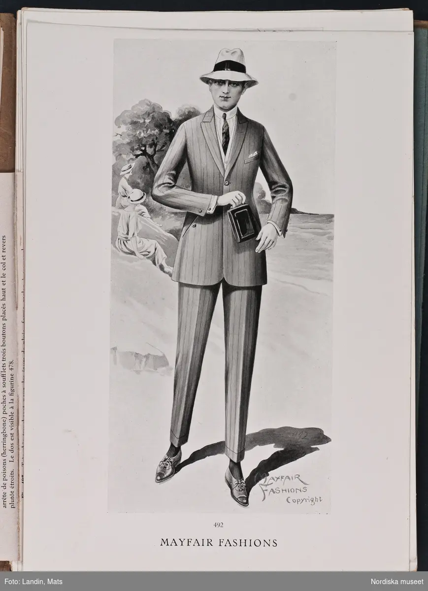 Herrmode, katalog Mayfair Fashions sommaren 1921.