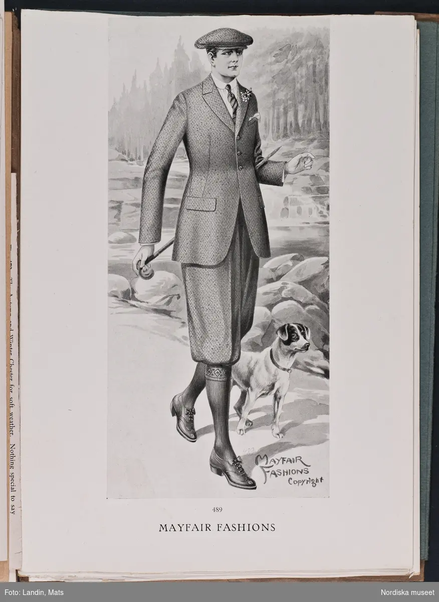 Herrmode, katalog Mayfair Fashions sommaren 1921.