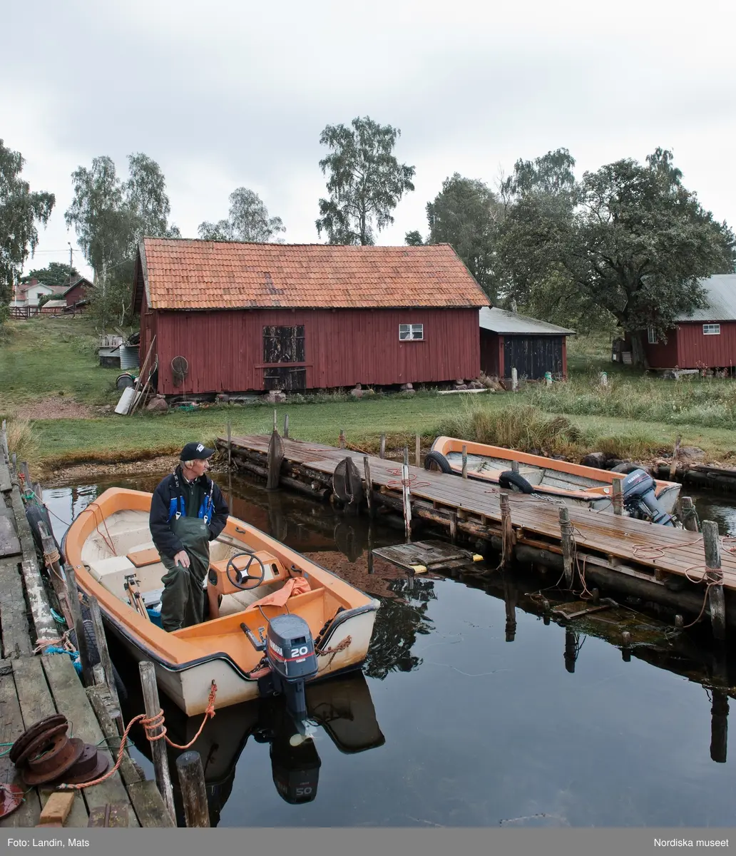 Runnö. Småland. Göran Karlsson fiskare