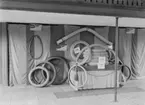 Gummifabriken, utställning, troligen tidigt 1920-tal av däckmönstren att döma.