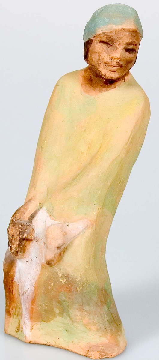 Tjugo lergodsfigurer till julkrubba. De flesta figurerna är märkta B-4252.
I gruppen ingår Maria med Jesusbarnet, Josef, tre vise män, herdar, människor med gåvor, änglar, får, en elefant och en kamel. Elefanten är till skillnad från de andra figurerna obränd. De flesta figurerna är målade. Maria med Jesusbarnet är målad i blått, rosa-lila och guld. De tre vise männen är målade i bland annat guld, grönt, blått och gult. Övriga figurer har en mer sober färgskala.
Figurerna har varierande mått. Den längste av de tre vise männen är 20,5 cm hög. De små änglarna är bara 8,5 cm höga.
