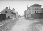 Boivies Kakelfabrik, korsningen Skolgatan - Kungsgatan, kvarteret Bredablick, Dragarbrunn, Uppsala, 1901 1902