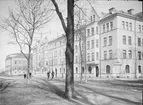 S:t Olofsgatan från Kyrkogårdsgatan, Uppsala 1901 - 1902