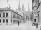 Stadshotellet Uppsala i hörnet av Drottninggatan och Trädgårdsgatan, Fjärdingen, Uppsala 1901 - 1902