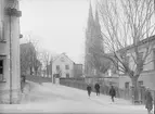 Nedre Slottsgatan, nuvarande Ingmar Bergmansgatan - Drottninggatan, Fjärdingen, Uppsala 1901 - 1902