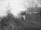 Seminariegatan från Prästgatan, Luthagen, Uppsala 1908