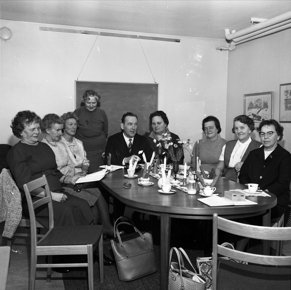 "Kaffefest" på avslutningen av en studiecirkel om konsumentfrågor