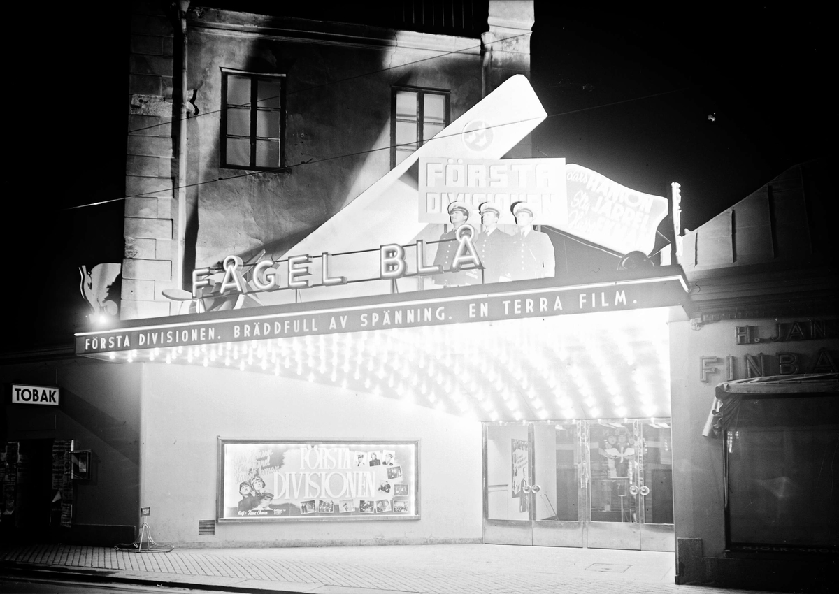 Biografen Fågel Blå, Svartbäcksgatan, Uppsala 1942