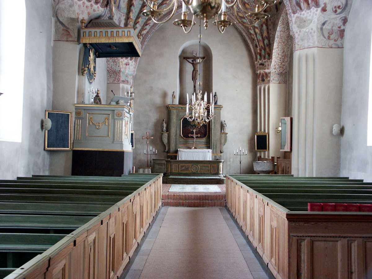 Interiör i Kungs-Husby kyrka, Kungs-Husby socken, Uppland 2005