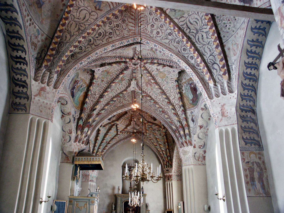 Kalkmålning i Kungs-Husby kyrka, Kungs-Husby socken, Uppland 2005