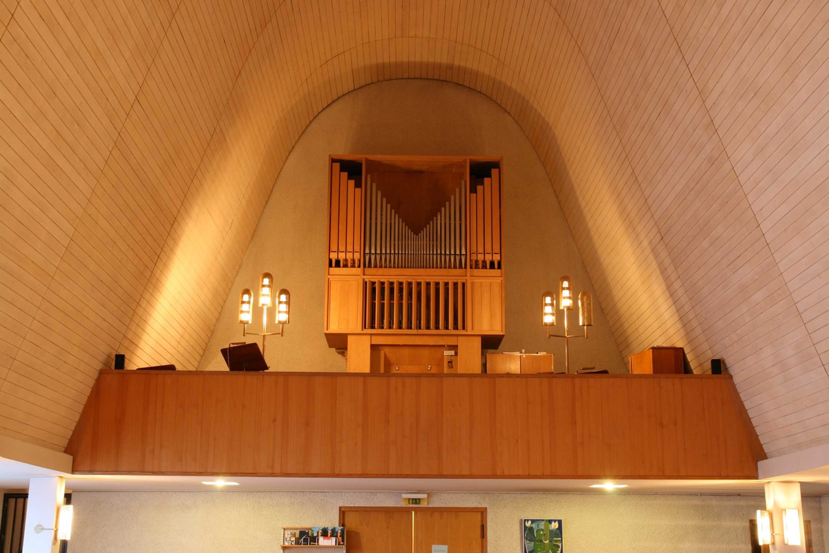 Orgelläktaren i Eriksbergskyrkan, Eriksberg, Uppsala 2008