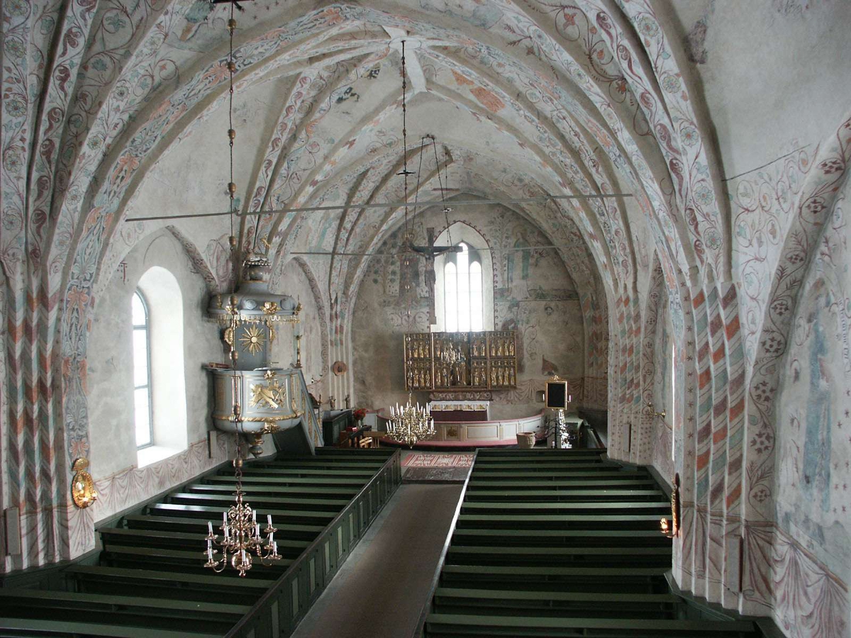 Interiör i Litslena kyrka, Litslena socken, Uppland 2004