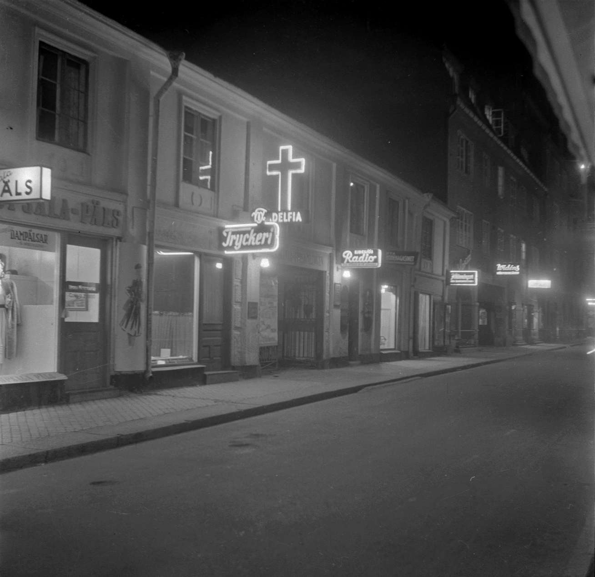 Uppsala över gården I - S:t Persgatan 9, kvarteret Kransen, stadsdelen Dragarbrunn, Uppsala 1949
