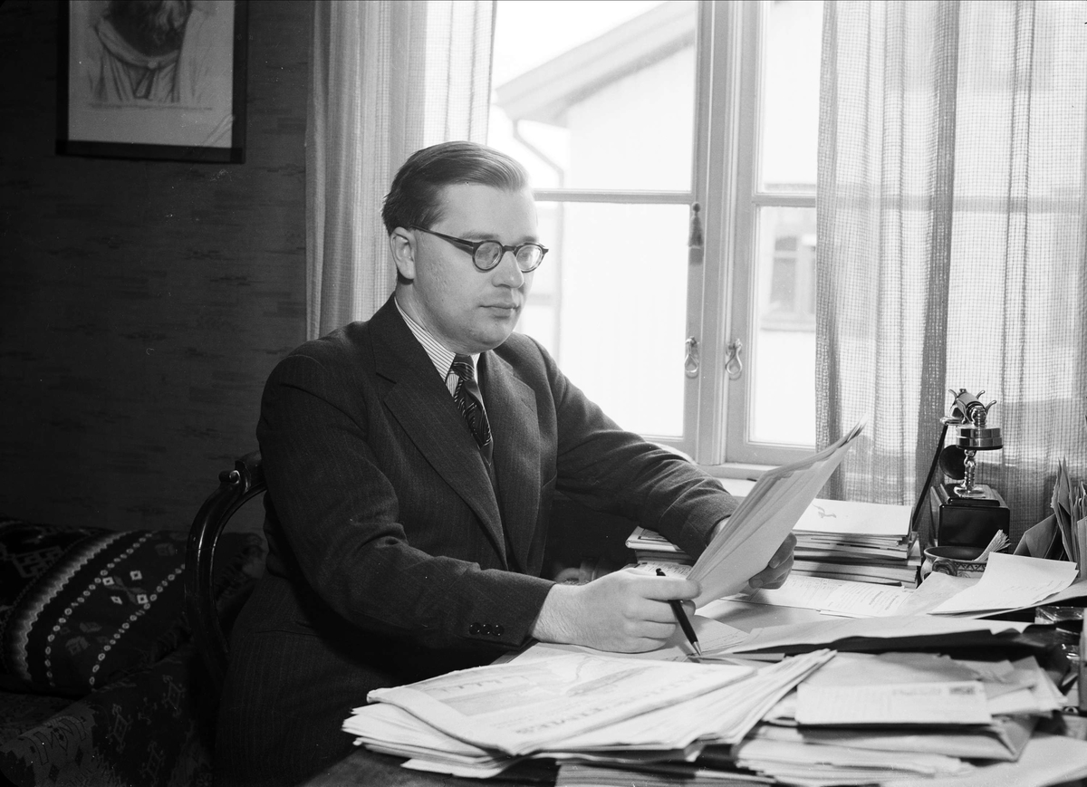 Författare och radioman Gösta Knutsson, Uppsala 1939