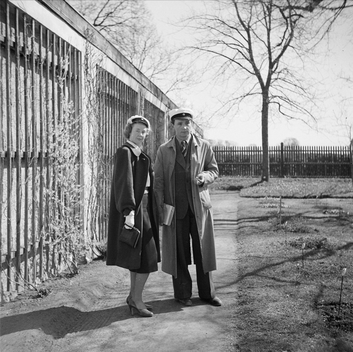 Studenter i Botaniska trädgården, Uppsala 1939