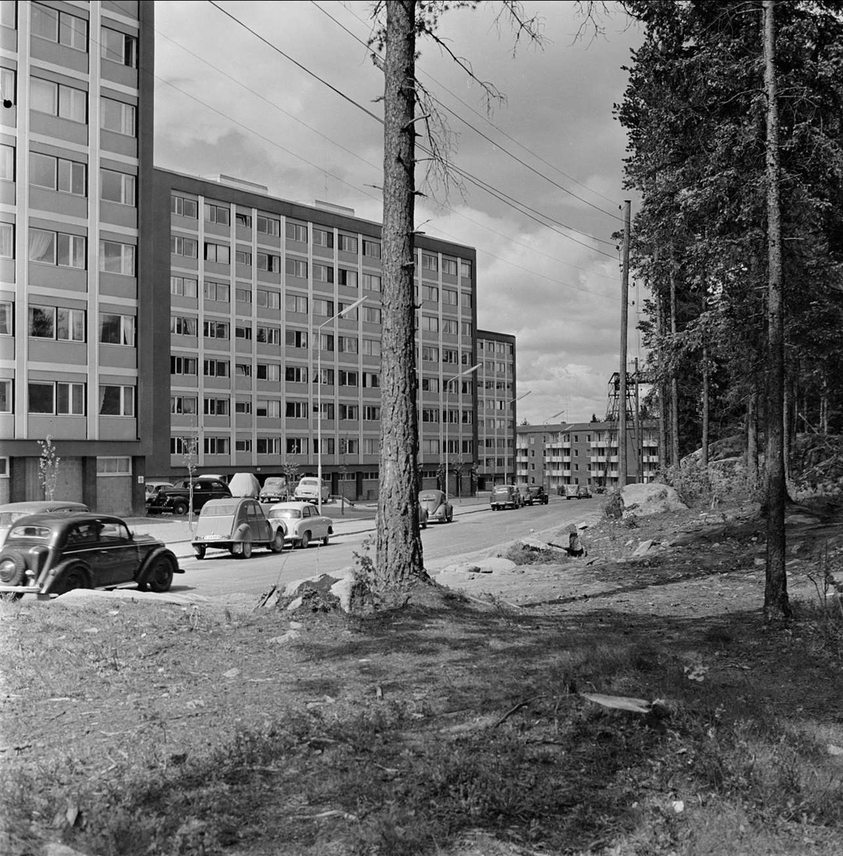 Flerbostadshus, Glimmervägen, Eriksberg, Uppsala 1959