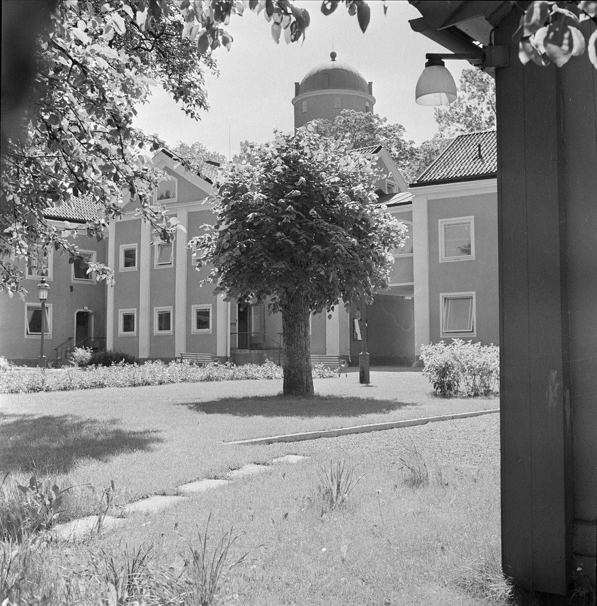 Landstingsbyggnad på Nedre Slottsgatan i kvarteret Trädgården, stadsdelen Fjärdingen, Uppsala 1959